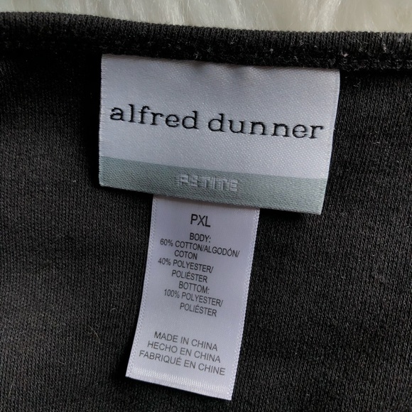 Alfred Dunner Black Animal Print Embellished Top Size Petite XL, NWOT - Picture 4 of 12